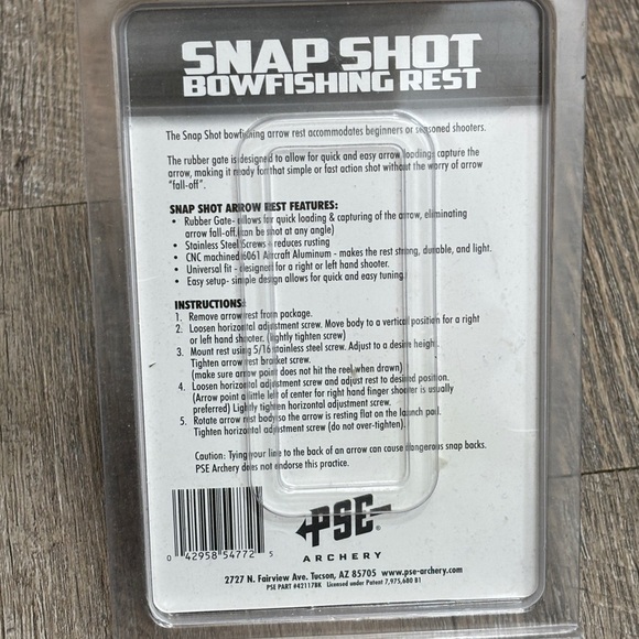PSE Archery Snap Shot Bowfishing Rest - Picture 2 of 2